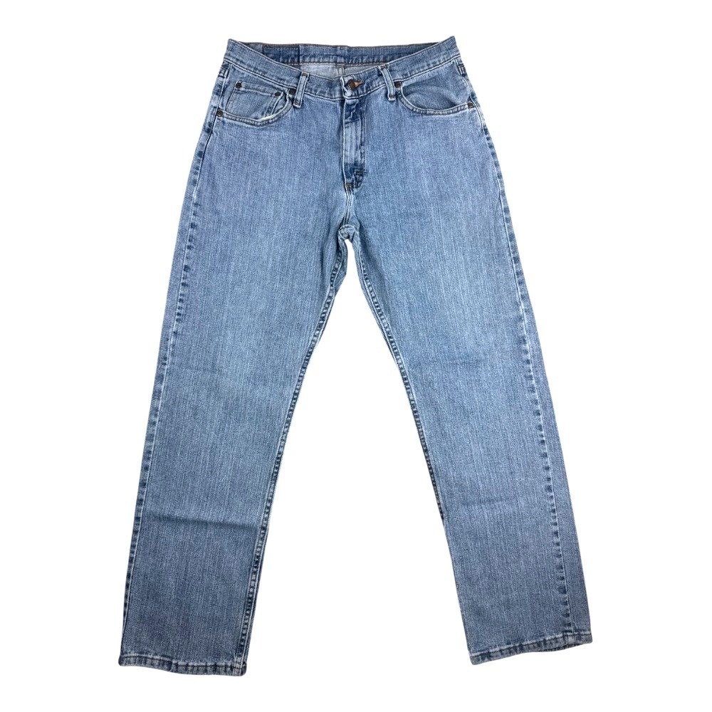 Wrangler Premium Quality Light Wash Straight Leg Jeans Workwear 31x29